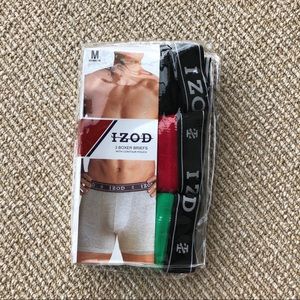 NWT IZOD Boxer Briefs Pack of 3 Size M